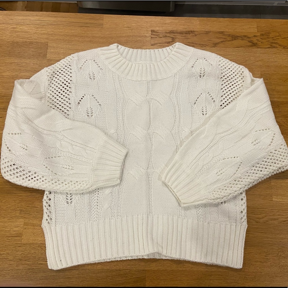 white/ivory knit sweater